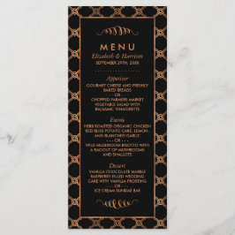  Geometrische Kunst Deco Gatsby Wedding Menu