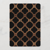  Geometrische Kunst Deco Gatsby Wedding Menu (Achterkant)