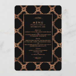  Geometrische Kunst Deco Gatsby Wedding Menu