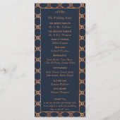  Geometrische Kunst Deco Gatsby Wedding Programma Programmakaart (Achterkant)