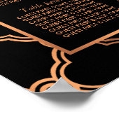  Geometrische Kunst Deco Gatsby Wedding Seating Se Poster (Hoek)