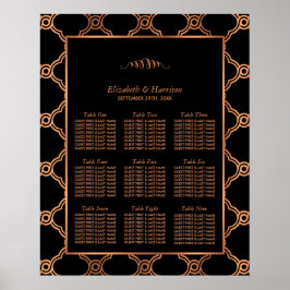  Geometrische Kunst Deco Gatsby Wedding Seating Se Poster