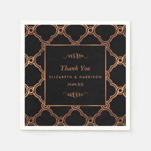 Geometrische Kunst Deco Gatsby Wedding Servet