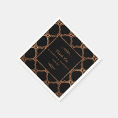  Geometrische Kunst Deco Gatsby Wedding Servet (Hoek)