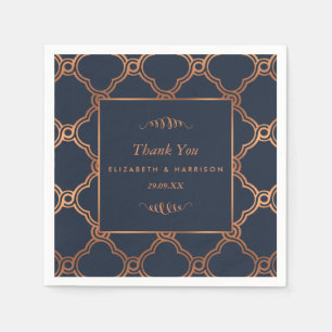  Geometrische Kunst Deco Gatsby Wedding Servetten