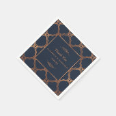 Geometrische Kunst Deco Gatsby Wedding Servetten (Hoek)