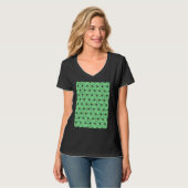 Geometrische kunst Deco Style Triangles Pattern Gr T-shirt (Voorkant volledig)