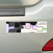 Geometrische kunst "Dreaming Blue" Bumpersticker (Op auto)