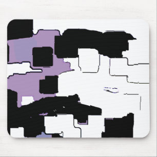 Geometrische kunst "Dreaming in het Paarse" Muismat