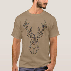geometrische kunst - herten - staartje t-shirt