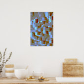 Geometrische kunst "Koi Pond" Poster (Keuken)