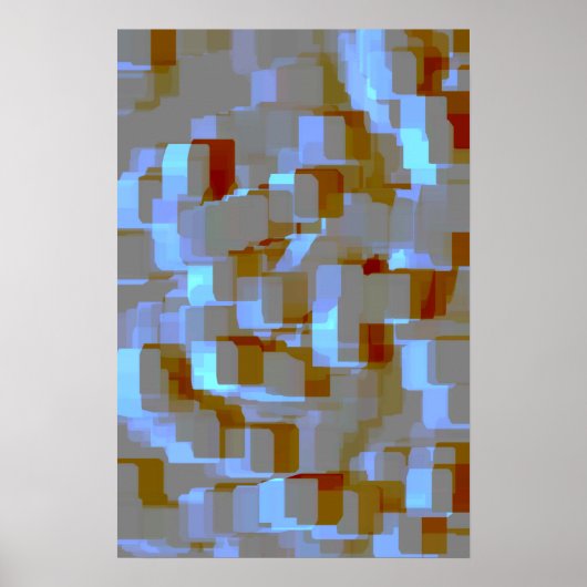 Geometrische kunst "Koi Pond" Poster (Voorkant)