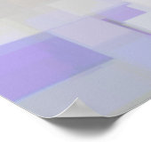 Geometrische kunst "Lavender" Poster (Hoek)