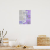 Geometrische kunst "Lavender" Poster (Keuken)
