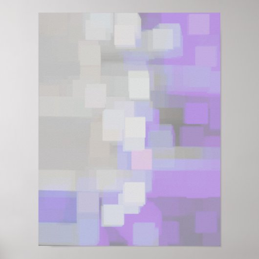 Geometrische kunst "Lavender" Poster (Voorkant)