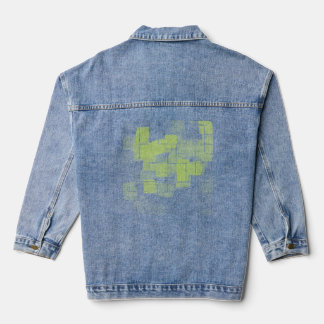 Geometrische kunst "Lemon Meringue" Denim Jacket