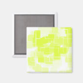 Geometrische kunst "Lemon Meringue" Magneet (Voorkant / Achterkant)