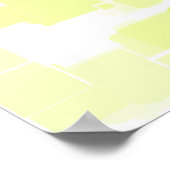 Geometrische kunst "Lemon Meringue" Poster (Hoek)