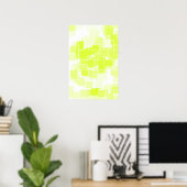Geometrische kunst "Lemon Meringue" Poster (Thuiskantoor)