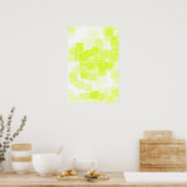 Geometrische kunst "Lemon Meringue" Poster (Keuken)
