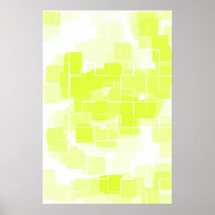 Geometrische kunst "Lemon Meringue" Poster