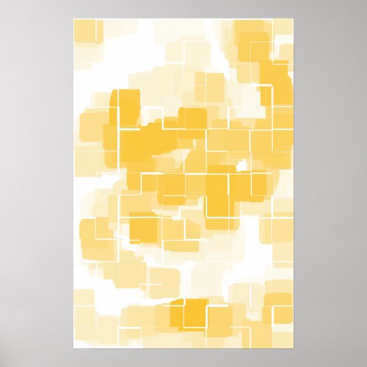 Geometrische kunst "Melon" Poster (Voorkant)