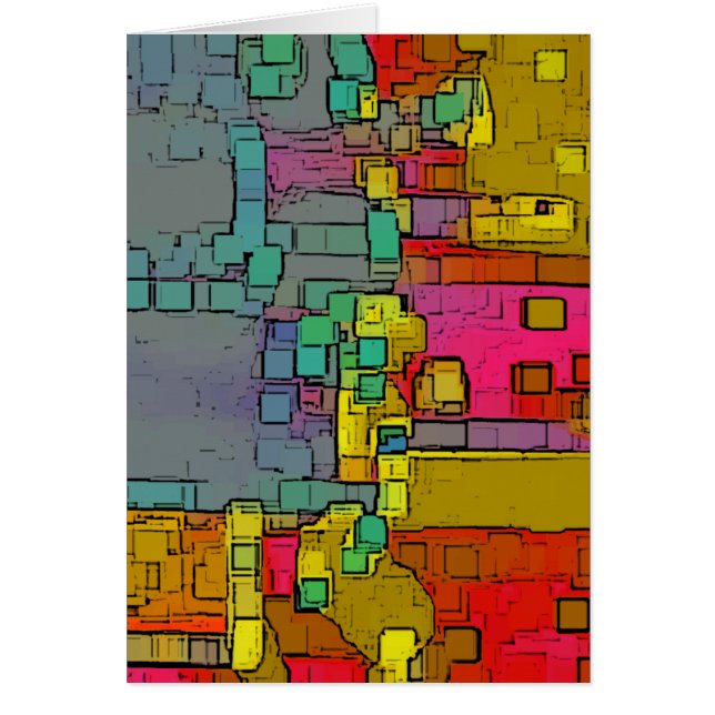 Geometrische kunst "onderweg" (Voorkant)