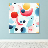 Geometrische kunst ontwerp Canvas Art Afdruk (Insitu (Houten vloer))