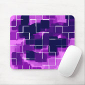 Geometrische kunst "plum" muismat (Met muis)