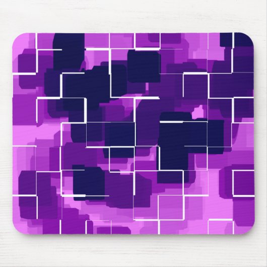 Geometrische kunst "plum" muismat (Voorkant)