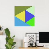 geometrische kunst poster (Thuiskantoor)