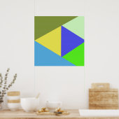 geometrische kunst poster (Keuken)