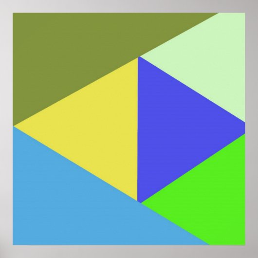 geometrische kunst poster (Voorkant)