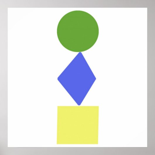geometrische kunst poster (Voorkant)