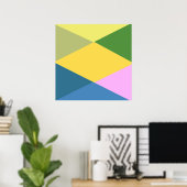 geometrische kunst poster (Thuiskantoor)