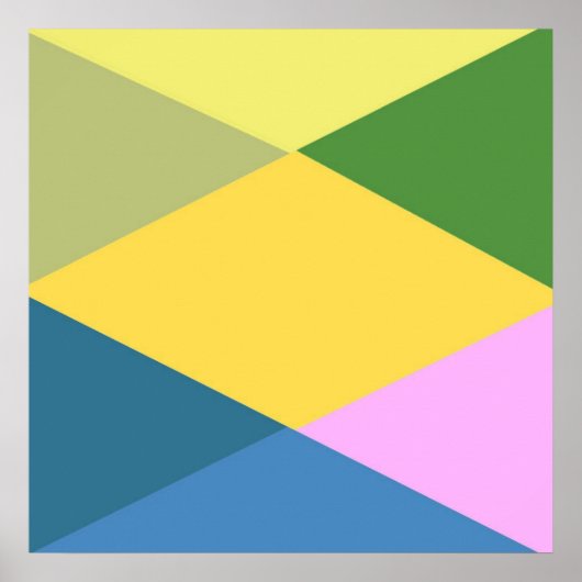 geometrische kunst poster (Voorkant)