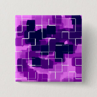 Geometrische kunst Poster "plum" Vierkante Button 5,1 Cm