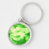Geometrische kunst "Salad Spinner" Sleutelhanger (Voorkant)