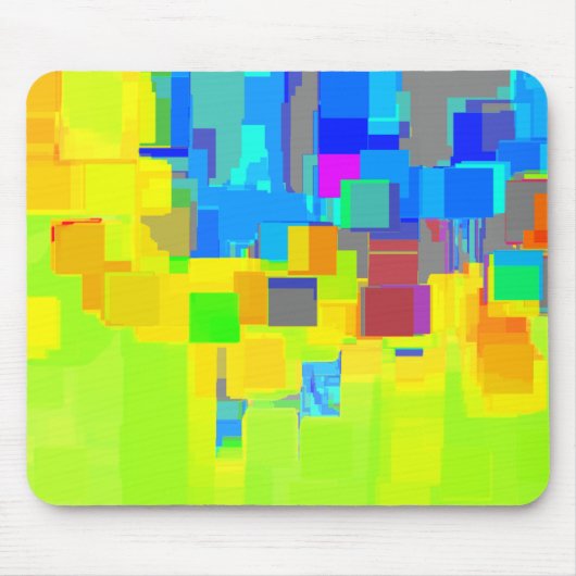 Geometrische kunst "Stad in de lucht" Muismat (Voorkant)