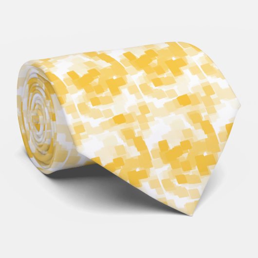 Geometrische kunst Stropdas "Tangerine" (Opgerold)
