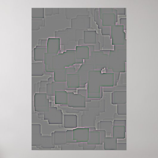 Geometrische kunst "Twilignt" Poster (Voorkant)
