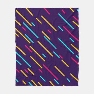 Geometrische kunst van 80 s Geometrische fotografi Fleece Deken