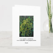 Geometrische kunst van abstract Man en skelet Kaart (Achterkant)