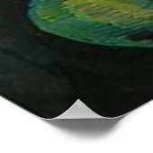 Geometrische kunst van abstract Man en skelet Poster (Hoek)