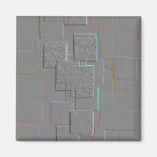 Geometrische kunst van "Cyber Gothic" Magneet