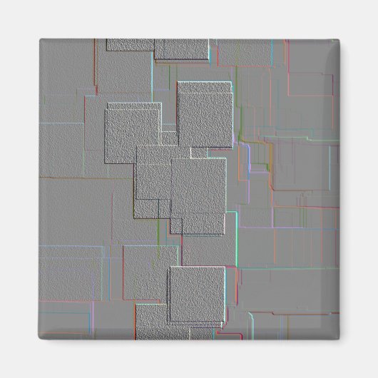 Geometrische kunst van "Cyber Gothic" Magneet (Voorkant)