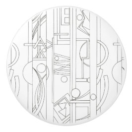 Geometrische kunst van de architect: droommoderne  keramische knop