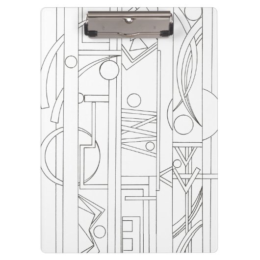 Geometrische kunst van de architect: droommoderne  klembord (Voorkant)