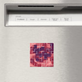 Geometrische kunst van de "carnabes" magneet (Insitu (Vaatwasser))