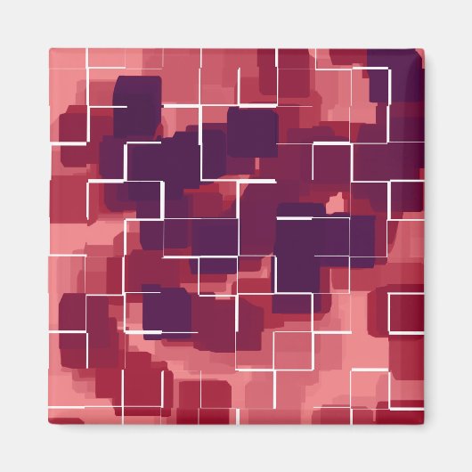Geometrische kunst van de "carnabes" magneet (Voorkant)